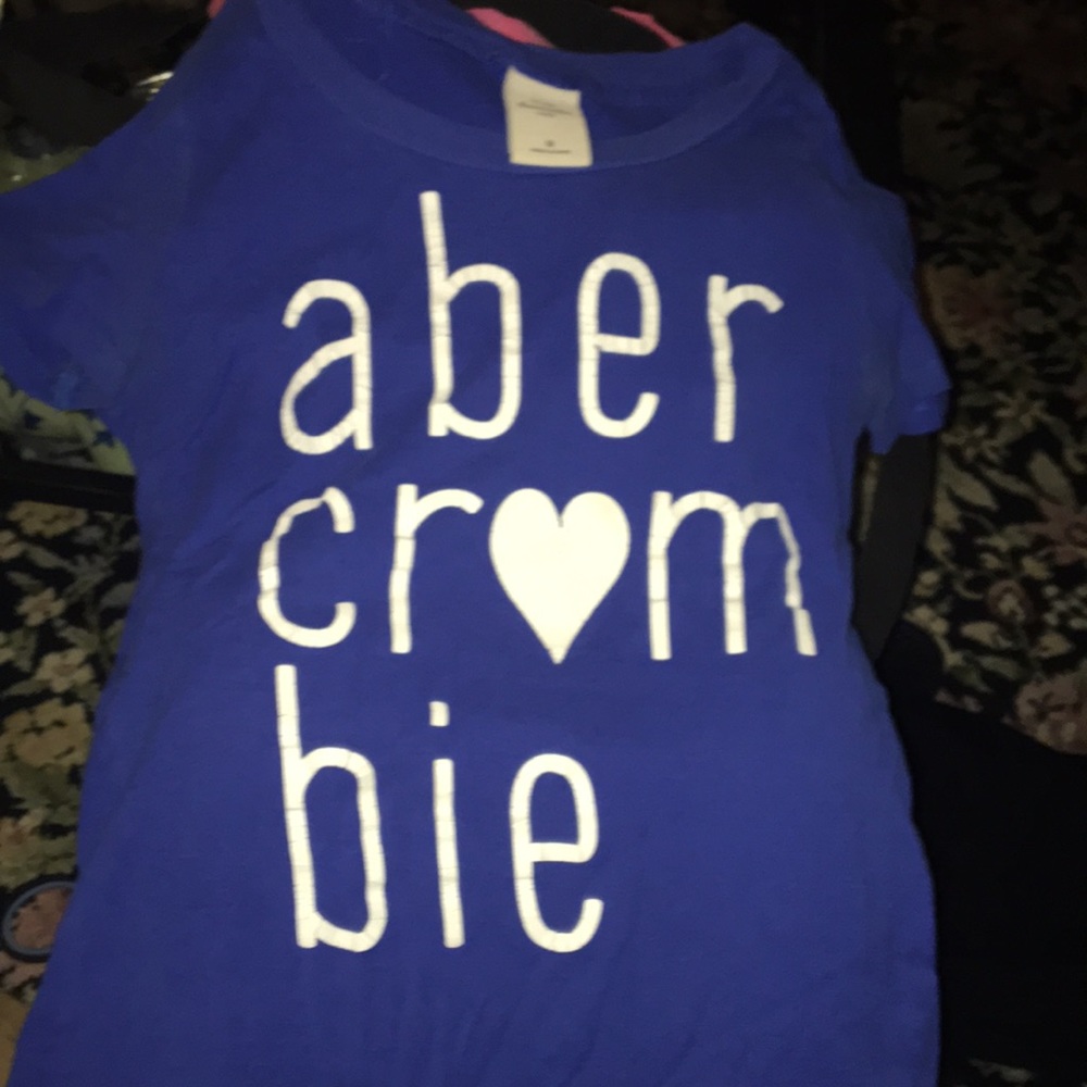 Short sleeve kids blue shirt